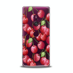 Lex Altern TPU Silicone Sony Xperia Case Watercolor Cherries