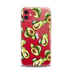 Lex Altern TPU Silicone iPhone Case Bright Avocado Pattern