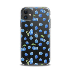 Lex Altern TPU Silicone iPhone Case Watercolor Blueberries