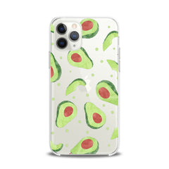 Lex Altern TPU Silicone iPhone Case Green Avocado Pattern