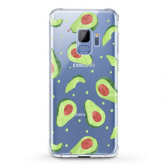 Lex Altern TPU Silicone Samsung Galaxy Case Green Avocado Pattern