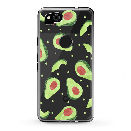 Lex Altern Google Pixel Case Green Avocado Pattern