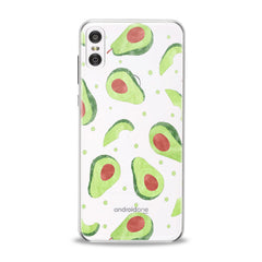Lex Altern TPU Silicone Motorola Case Green Avocado Pattern