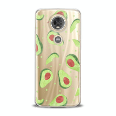 Lex Altern TPU Silicone Motorola Case Green Avocado Pattern