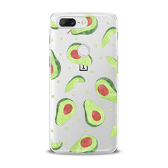Lex Altern TPU Silicone OnePlus Case Green Avocado Pattern