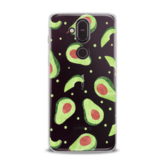 Lex Altern TPU Silicone Nokia Case Green Avocado Pattern