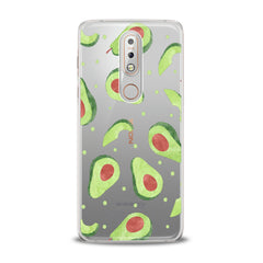 Lex Altern TPU Silicone Nokia Case Green Avocado Pattern