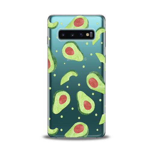 Lex Altern Green Avocado Pattern Samsung Galaxy Case