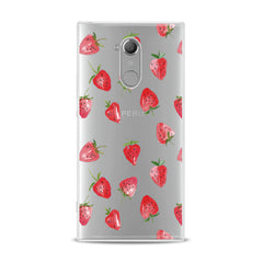 Lex Altern TPU Silicone Sony Xperia Case Painted Strawberries