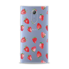 Lex Altern TPU Silicone Sony Xperia Case Painted Strawberries