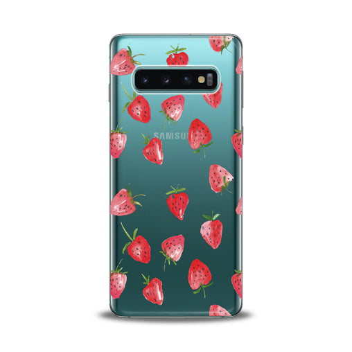 Lex Altern Painted Strawberries Samsung Galaxy Case