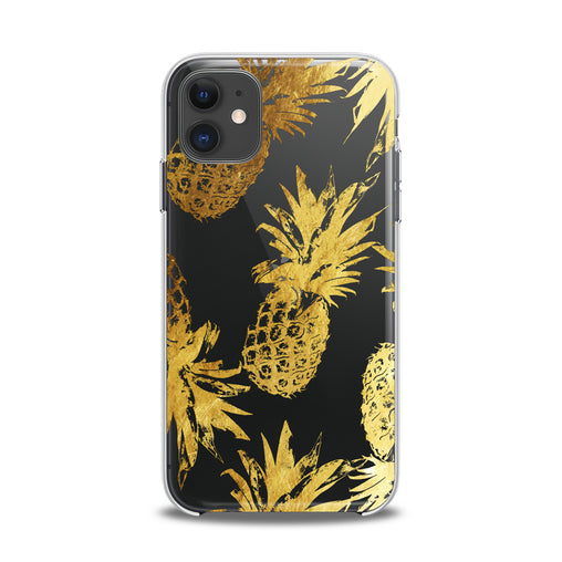 Lex Altern TPU Silicone iPhone Case Golden Pineapple Design