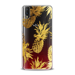 Lex Altern TPU Silicone VIVO Case Golden Pineapple Design