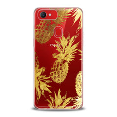 Lex Altern TPU Silicone Oppo Case Golden Pineapple Design