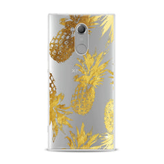 Lex Altern TPU Silicone Sony Xperia Case Golden Pineapple Design