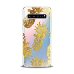 Lex Altern TPU Silicone Samsung Galaxy Case Golden Pineapple Design