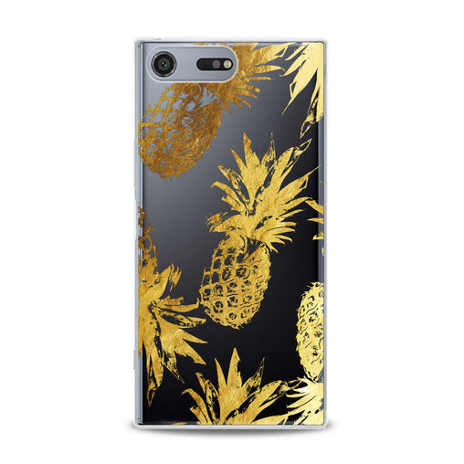 Lex Altern Golden Pineapple Design Sony Xperia Case