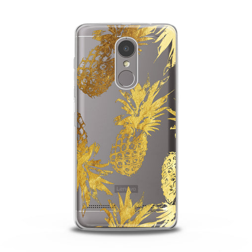 Lex Altern Golden Pineapple Design Lenovo Case