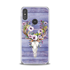 Lex Altern TPU Silicone Motorola Case Floral Animal Skull