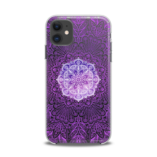 Lex Altern TPU Silicone iPhone Case Purple Mandala Print