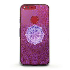 Lex Altern TPU Silicone Google Pixel Case Purple Mandala Print