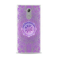Lex Altern TPU Silicone Sony Xperia Case Purple Mandala Print