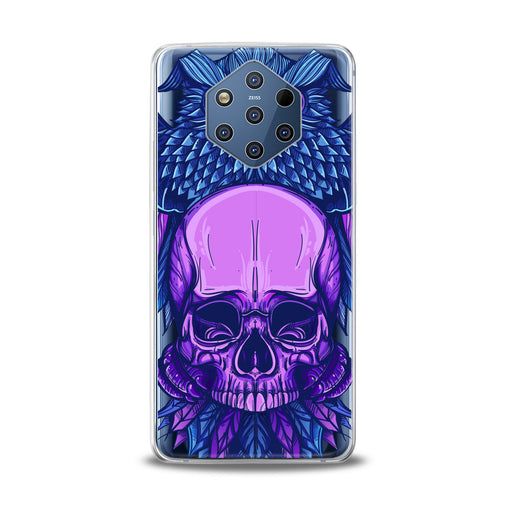 Lex Altern Purple Skull Art Nokia Case
