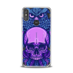 Lex Altern TPU Silicone Motorola Case Purple Skull Art