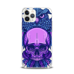 Lex Altern TPU Silicone iPhone Case Purple Skull Art