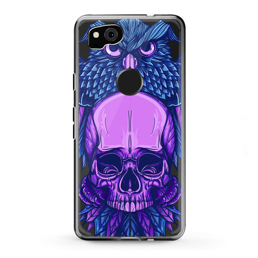 Lex Altern Google Pixel Case Purple Skull Art