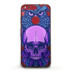 Lex Altern TPU Silicone Google Pixel Case Purple Skull Art