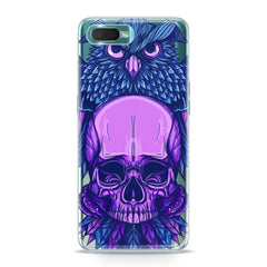 Lex Altern TPU Silicone Oppo Case Purple Skull Art
