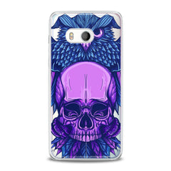 Lex Altern TPU Silicone HTC Case Purple Skull Art