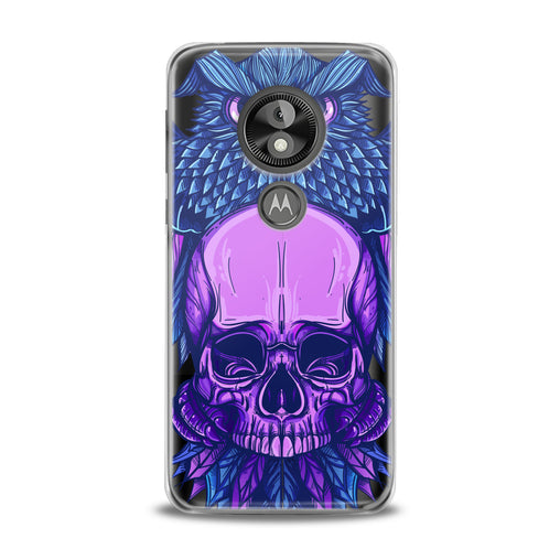 Lex Altern Purple Skull Art Motorola Case