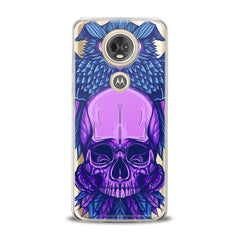 Lex Altern TPU Silicone Motorola Case Purple Skull Art