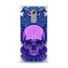Lex Altern TPU Silicone Sony Xperia Case Purple Skull Art