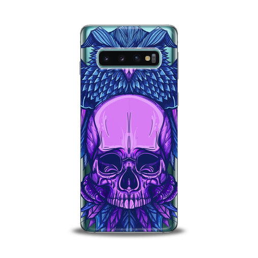Lex Altern Purple Skull Art Samsung Galaxy Case