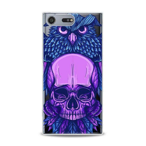 Lex Altern Purple Skull Art Sony Xperia Case