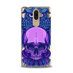 Lex Altern TPU Silicone Lenovo Case Purple Skull Art