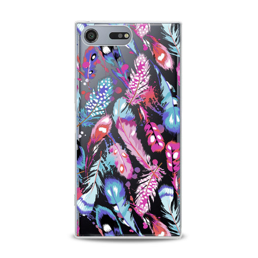 Lex Altern Colored Gentle Feathers Sony Xperia Case