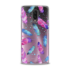 Lex Altern TPU Silicone OnePlus Case Bright Pink Feathers