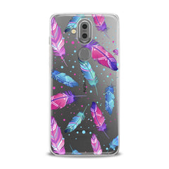 Lex Altern TPU Silicone Phone Case Bright Pink Feathers