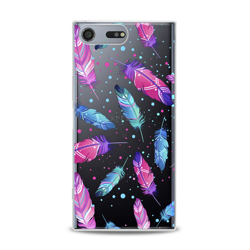 Lex Altern Bright Pink Feathers Sony Xperia Case