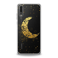 Lex Altern TPU Silicone Huawei Honor Case Golden Floral Moon