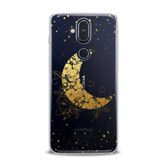 Lex Altern TPU Silicone Nokia Case Golden Floral Moon