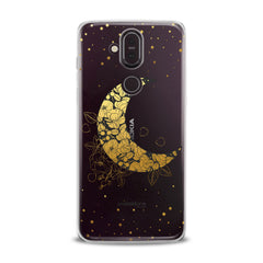Lex Altern TPU Silicone Nokia Case Golden Floral Moon