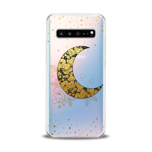 Lex Altern Golden Floral Moon Samsung Galaxy Case