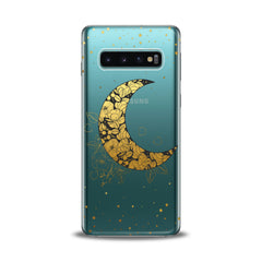 Lex Altern TPU Silicone Samsung Galaxy Case Golden Floral Moon