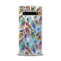 Lex Altern TPU Silicone Samsung Galaxy Case Gentle Feathers Pattern