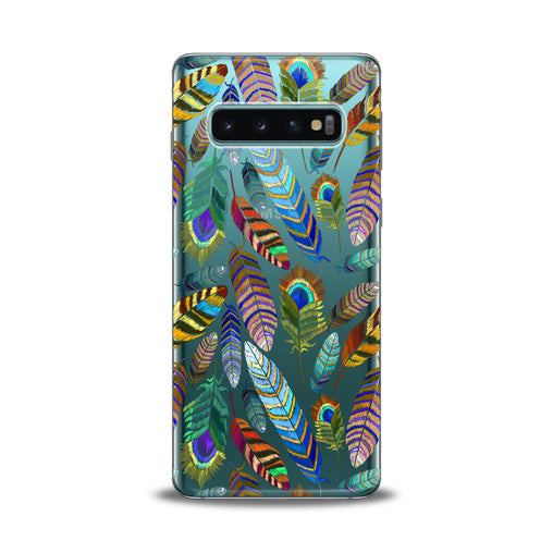 Lex Altern Gentle Feathers Pattern Samsung Galaxy Case